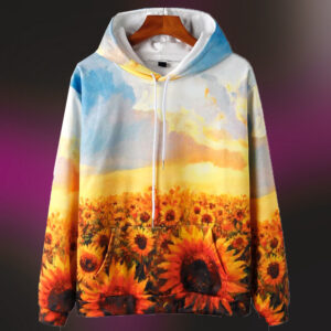 Breathable Polyester Pullover Sublimation Hoodies