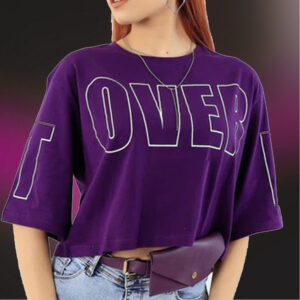 Top quality Custom logo Women Crop Top T Shirt
